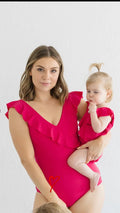 Girls Ruffle Swimsuit