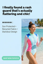 Paradise fish Rash Guard – Coralee Swimwear