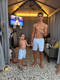 Boys Trunks (coral Print)
